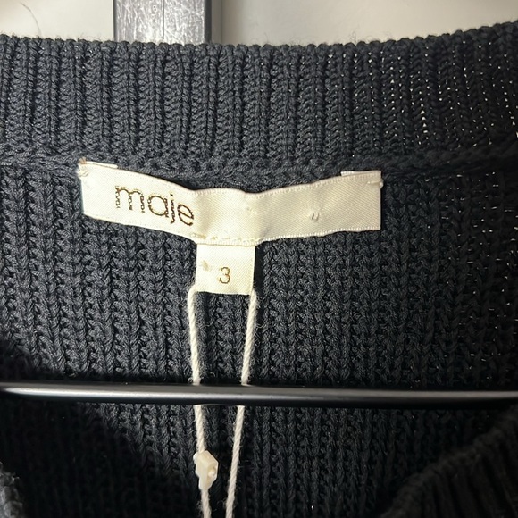 NWT Maje Meridien Chain-Trim Cardigan Size 3 (US Large) - Picture 6 of 11